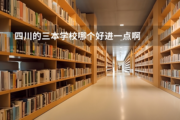 四川的三本学校哪个好进一点啊