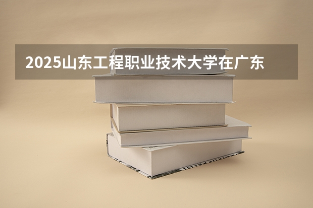 2025山东工程职业技术大学在广东招生计划人数