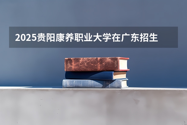 2025贵阳康养职业大学在广东招生计划人数