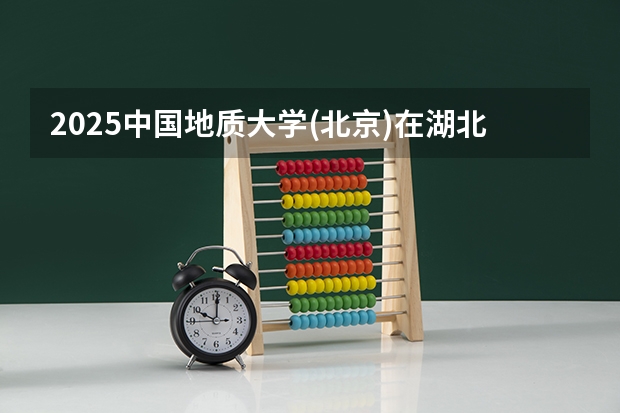 2025中国地质大学(北京)在湖北招生计划人数