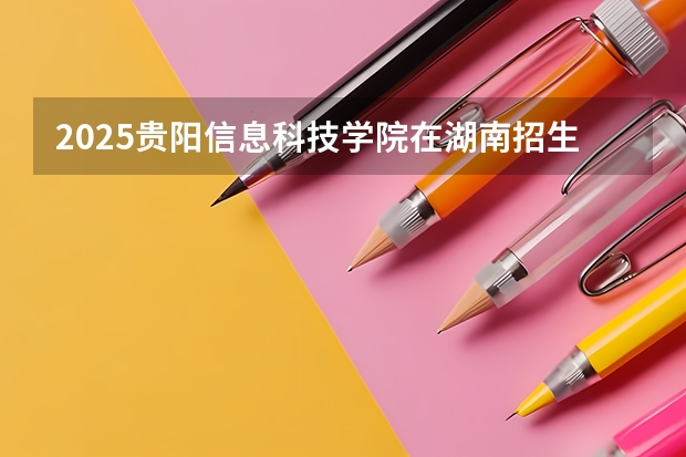 2025贵阳信息科技学院在湖南招生计划人数