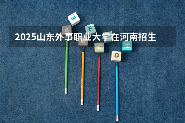 2025山东外事职业大学在河南招生计划人数