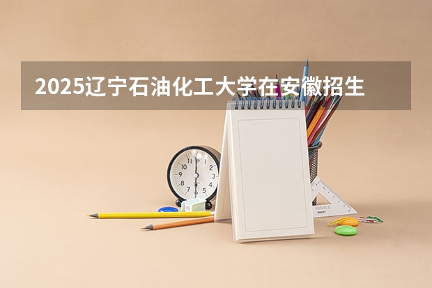 2025辽宁石油化工大学在安徽招生计划人数
