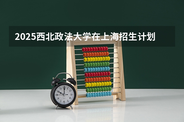 2025西北政法大学在上海招生计划人数
