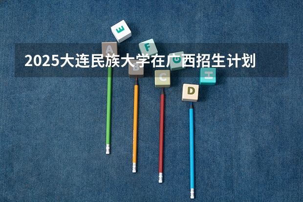 2025大连民族大学在广西招生计划人数
