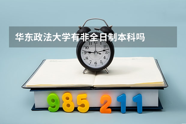 华东政法大学有非全日制本科吗