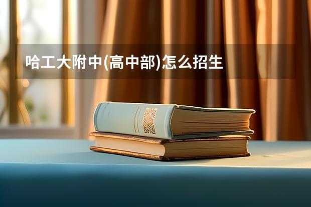 哈工大附中(高中部)怎么招生