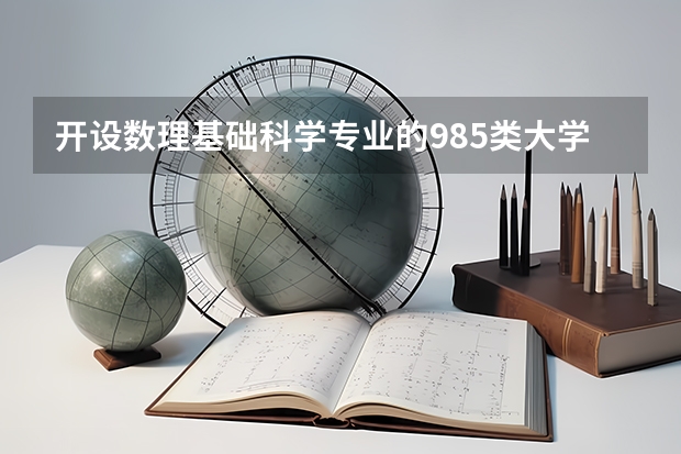 开设数理基础科学专业的985类大学有哪些学校