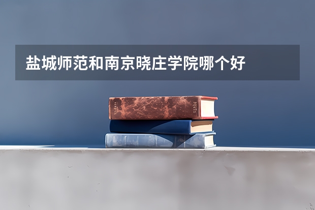盐城师范和南京晓庄学院哪个好