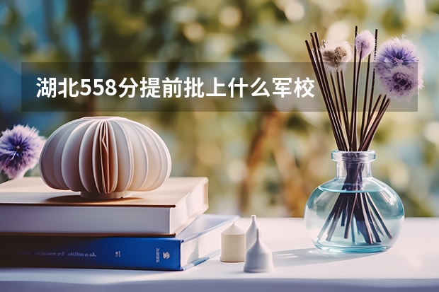 湖北558分提前批上什么军校