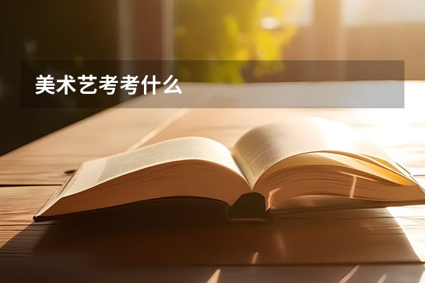 美术艺考考什么