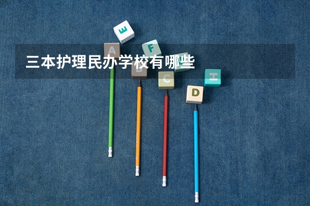 三本护理民办学校有哪些
