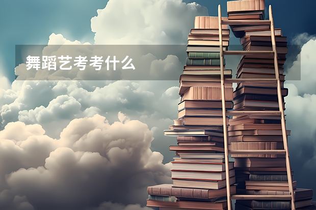 舞蹈艺考考什么