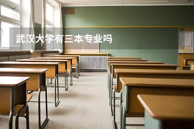 武汉大学有三本专业吗