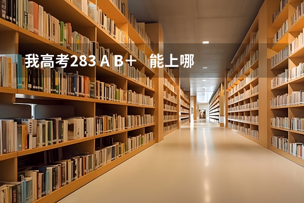 我高考283 A B＋   能上哪些好些的本三啊