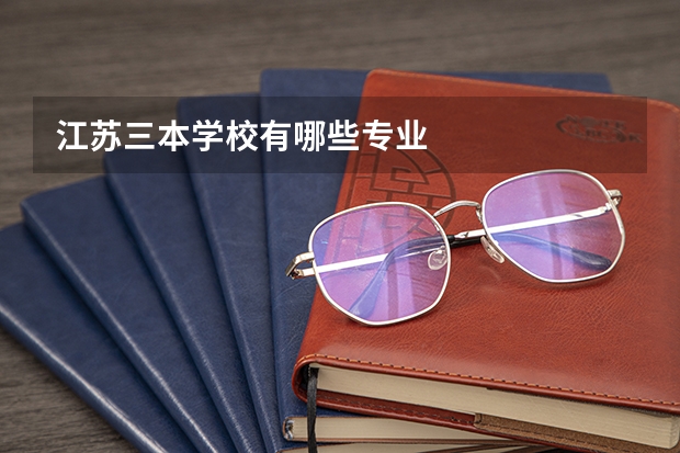 江苏三本学校有哪些专业
