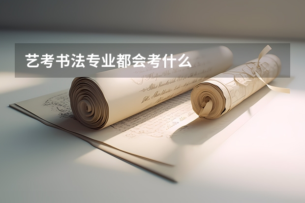 艺考书法专业都会考什么