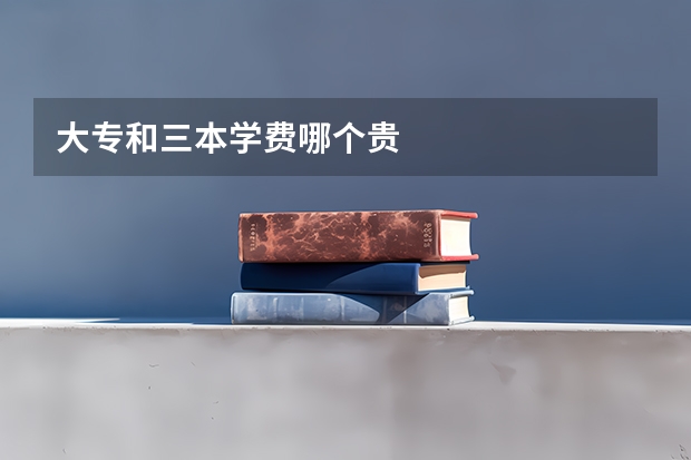 大专和三本学费哪个贵