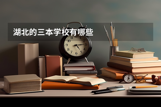 湖北的三本学校有哪些
