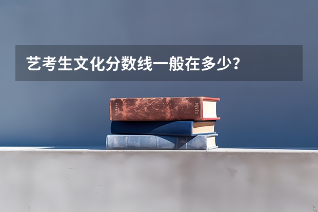 艺考生文化分数线一般在多少？