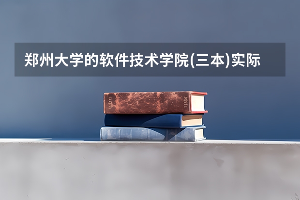 郑州大学的软件技术学院(三本)实际怎么样？