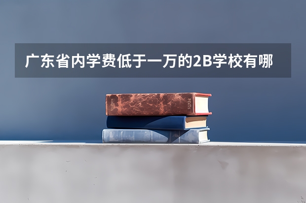 广东省内学费低于一万的2B学校有哪些？