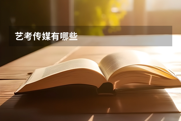 艺考传媒有哪些