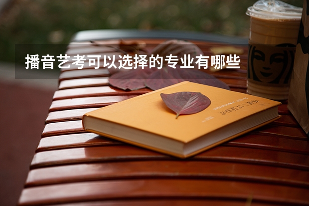 播音艺考可以选择的专业有哪些