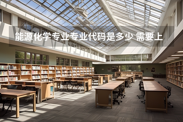 能源化学专业专业代码是多少 需要上几年