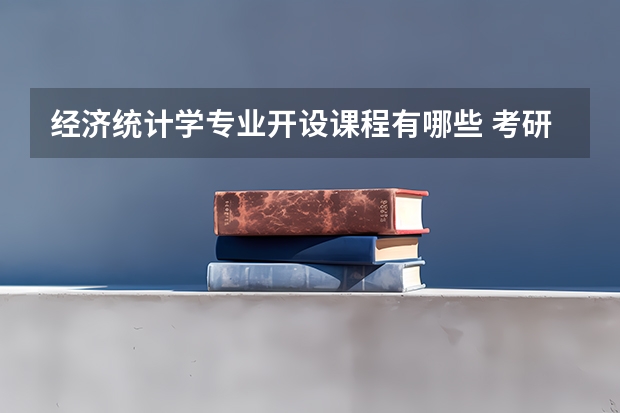 经济统计学专业开设课程有哪些 考研方向是什么