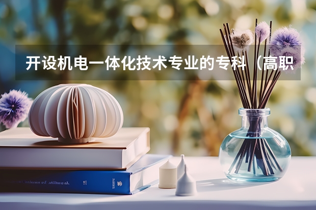 开设机电一体化技术专业的专科（高职）类大学有哪些