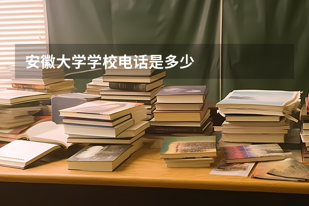 安徽大学学校电话是多少
