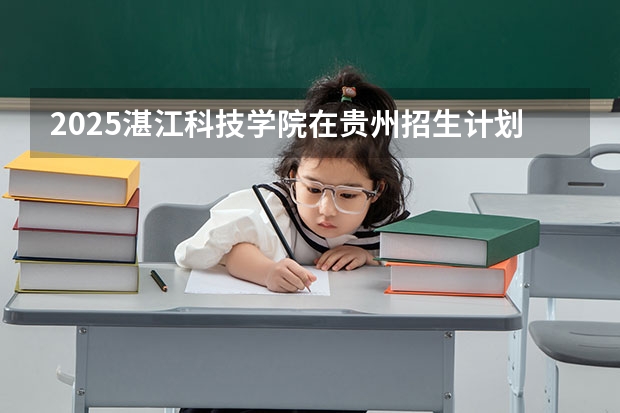 2025湛江科技学院在贵州招生计划人数