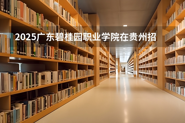 2025广东碧桂园职业学院在贵州招生计划人数