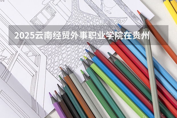 2025云南经贸外事职业学院在贵州招生计划人数