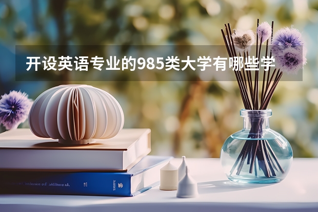 开设英语专业的985类大学有哪些学校