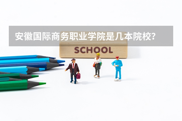 安徽国际商务职业学院是几本院校?