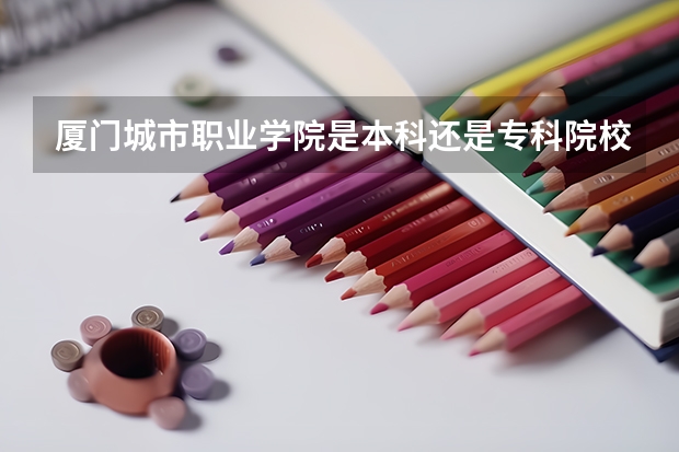 厦门城市职业学院是本科还是专科院校？
